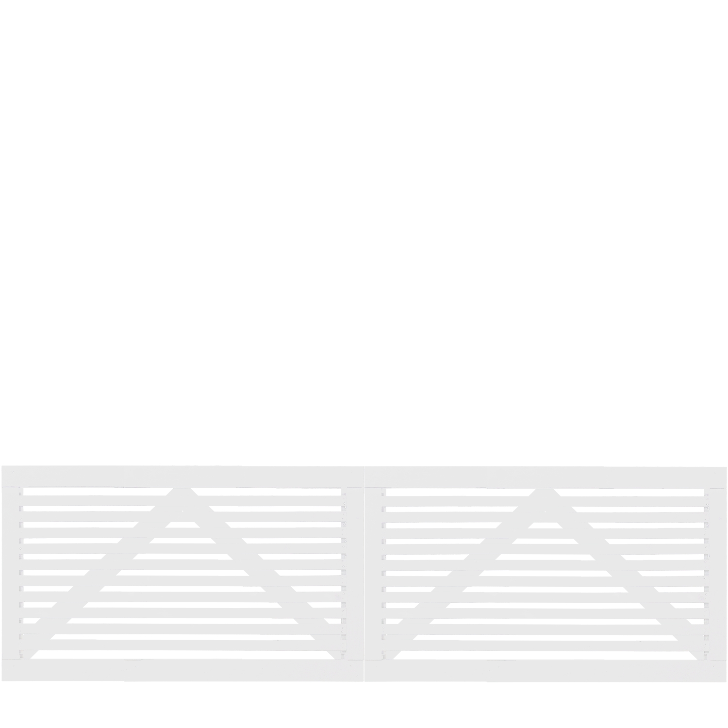 Tokyo PLUS Dubbel grind - 300x90 cm Vit