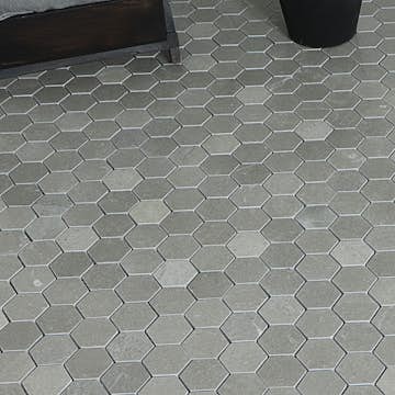 Mosaik Tenfors Marmor Heagon Stone Grey 5x5 cm