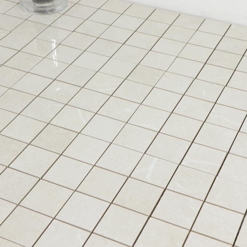 Mosaik Tenfors Soapstone White Blank Marmor 7x7 cm