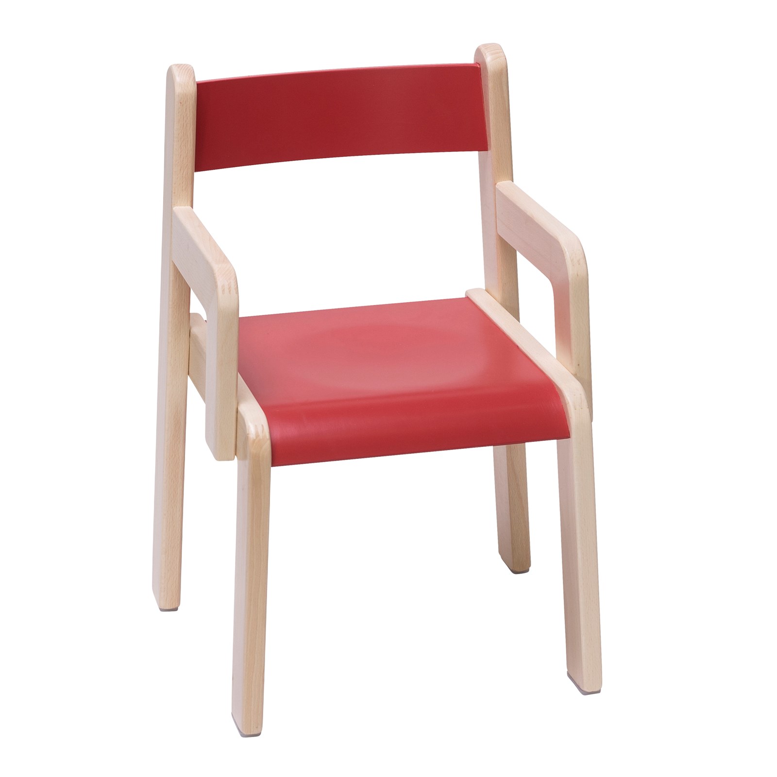 Barnstol ABA Skol Timmi med Armstöd Röd, 30 cm