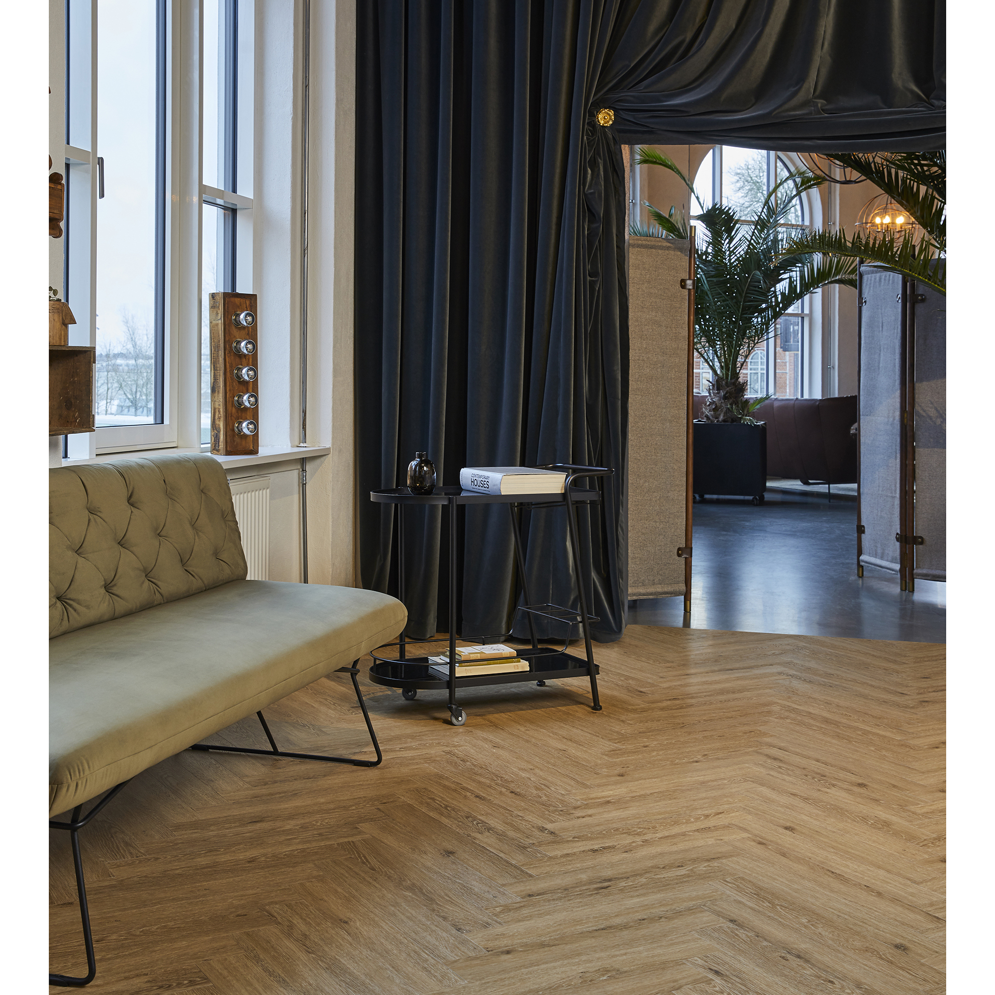 Vinylgolv Novego Classic Fiskbensmönster - Natural Oak