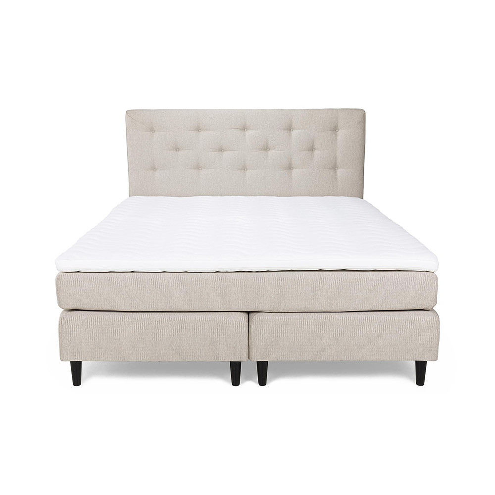Kontinentalsäng Bedly Nice Deluxe med Sänggavel 160x200, Beige