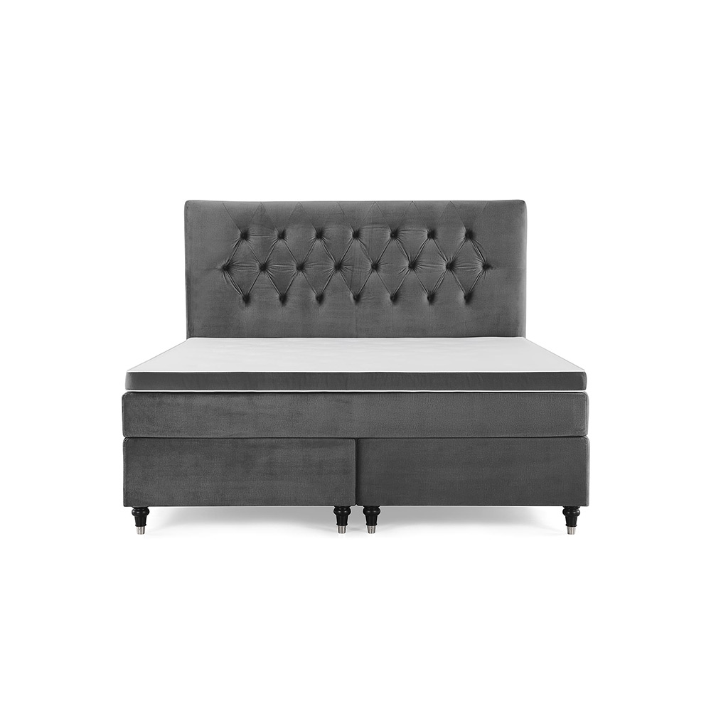Kontinentalsäng Berg & Strand Royal Velvet 160x200 Mörkgrå