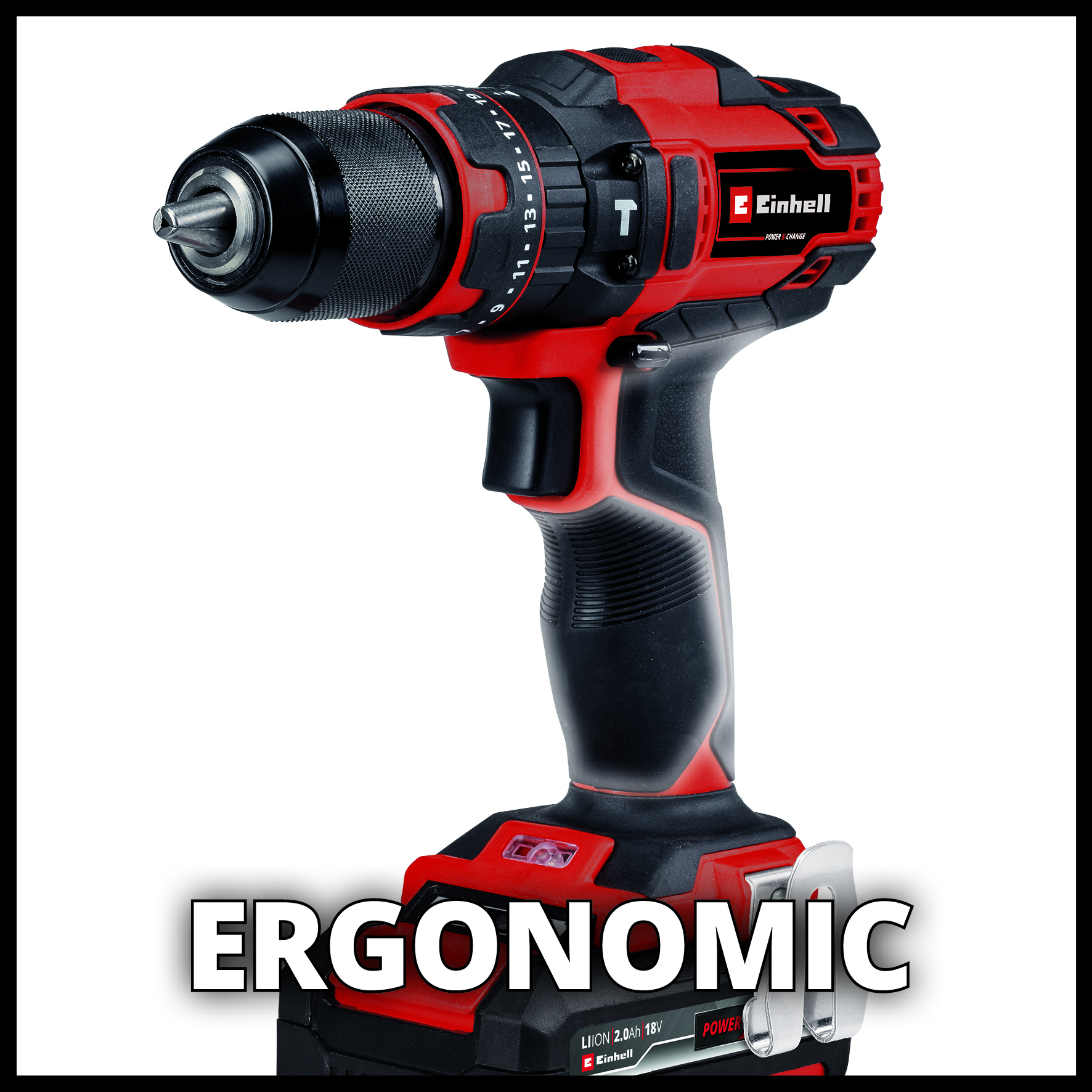 Slagborrmaskin Einhell TE-CD 18/40 Kit (2x2,0Ah)
