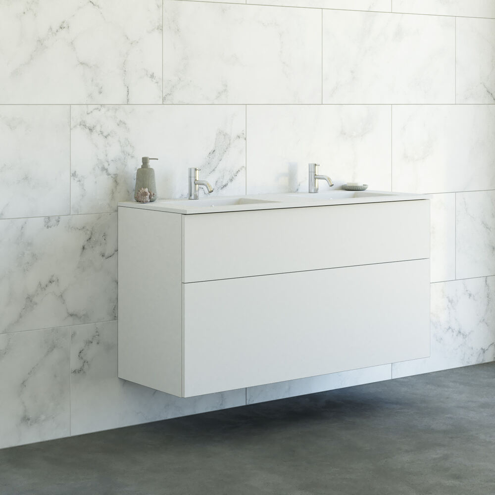 Tvättställsskåp Dansani Luna Minore Dubbel