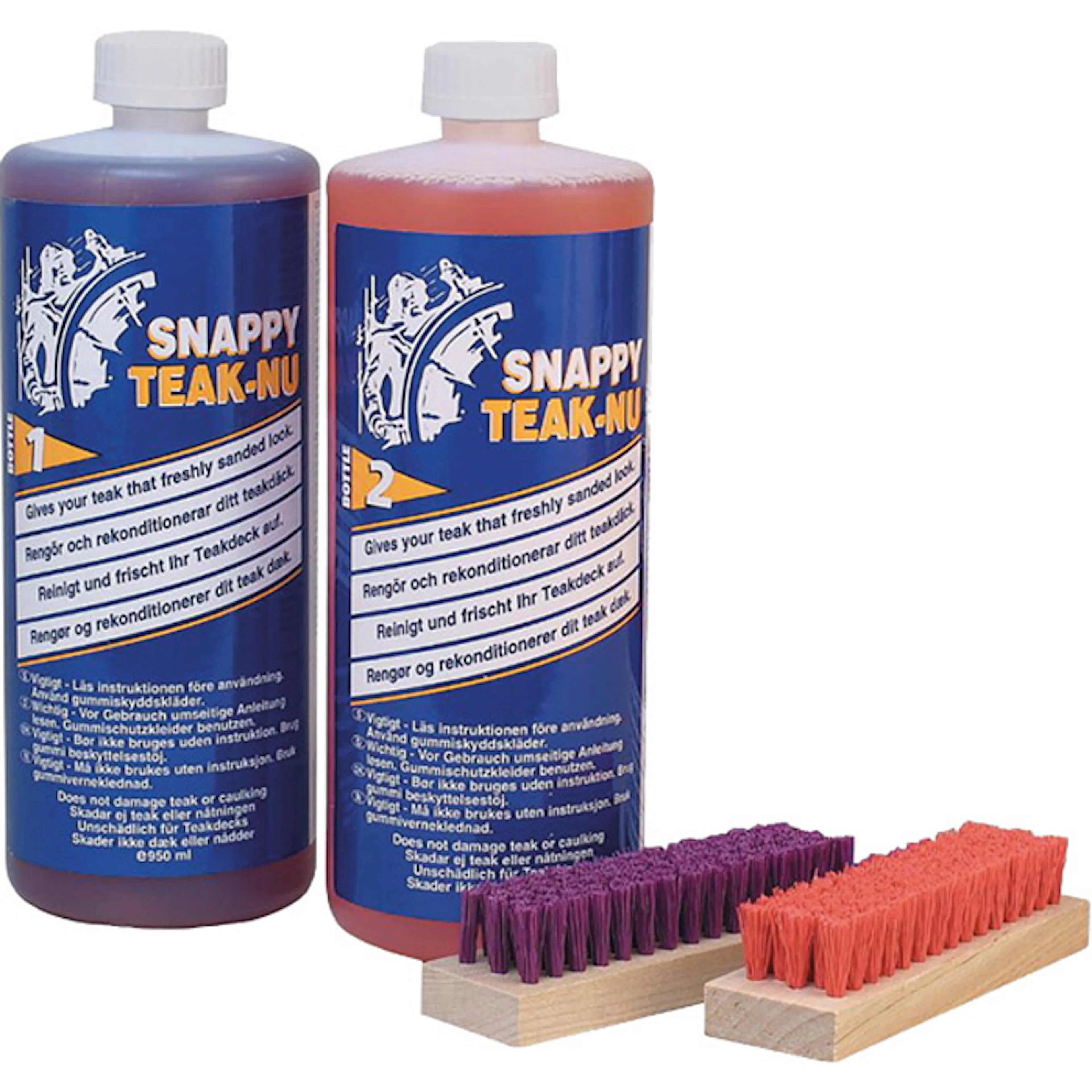Teaktvätt Snappy Teak-Nu Kit, 2 x 950 ml