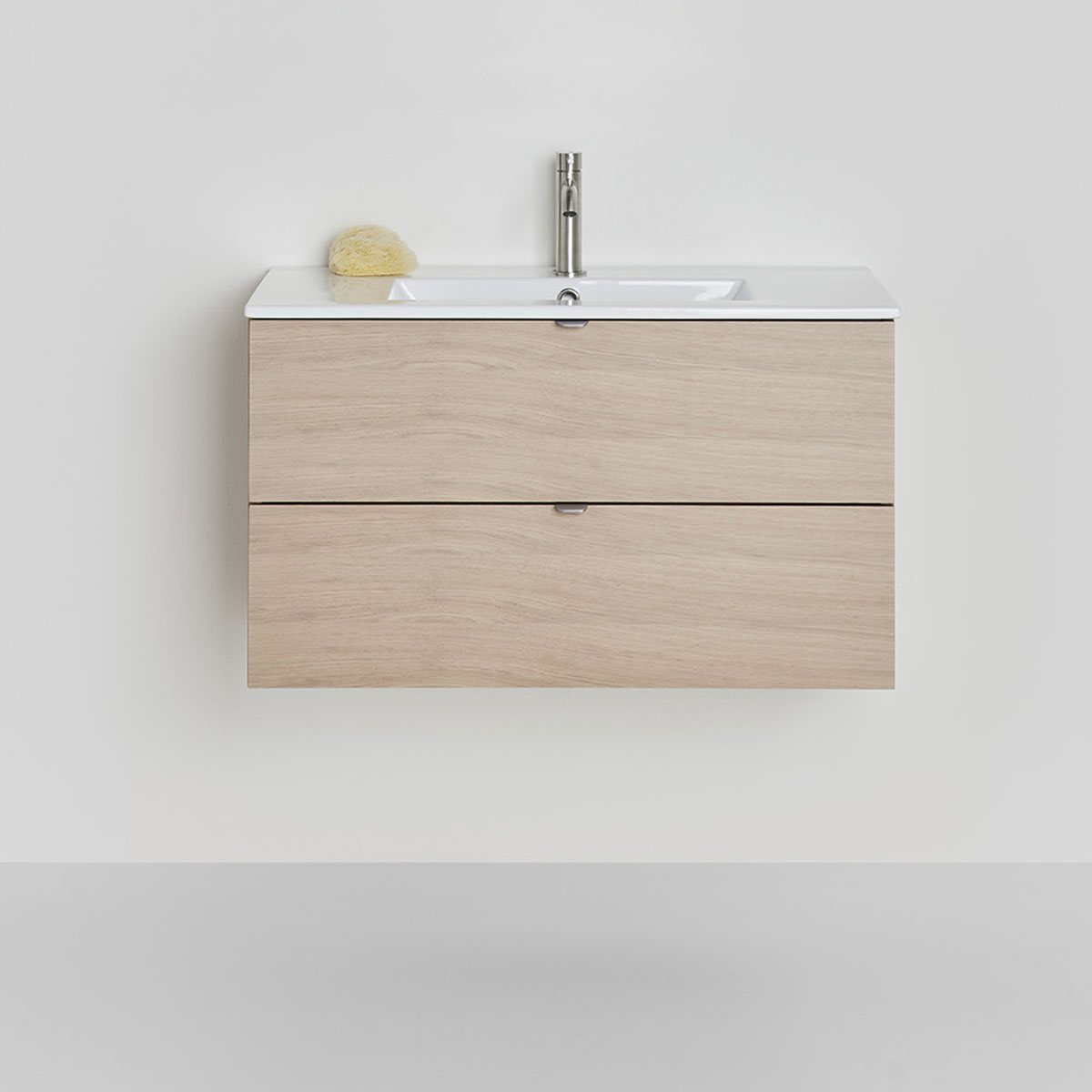 Tvättställsskåp Hafa Go 2 Lådor Ek med Tvättställ