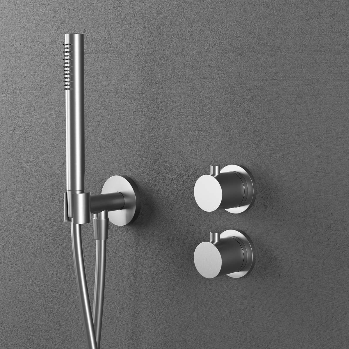 Takduschset Scandtap Steel Harmonized 2Z för Inbyggnad