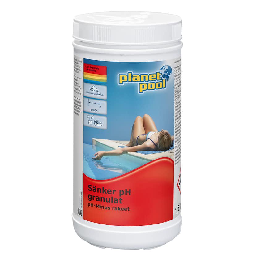 Sänker PH Planet Pool Granulat 1,5 kg