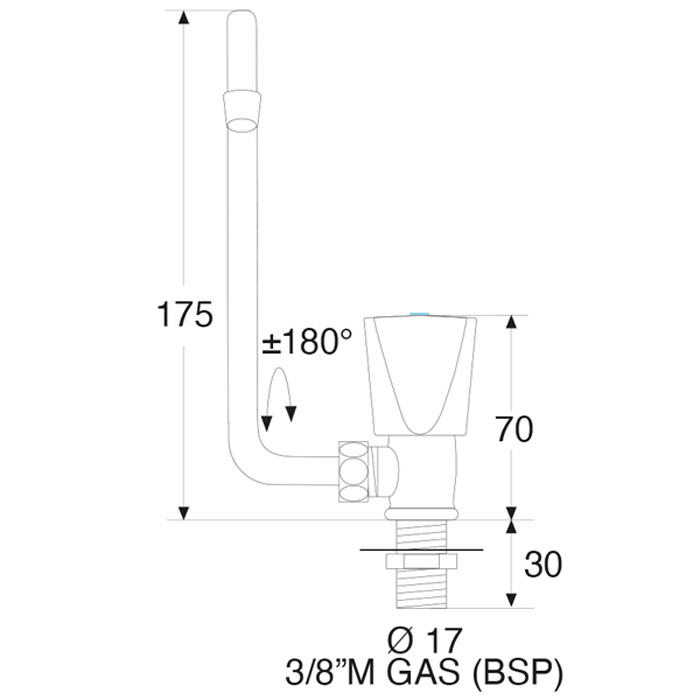 Blandare Barka Förkromad Rm5500