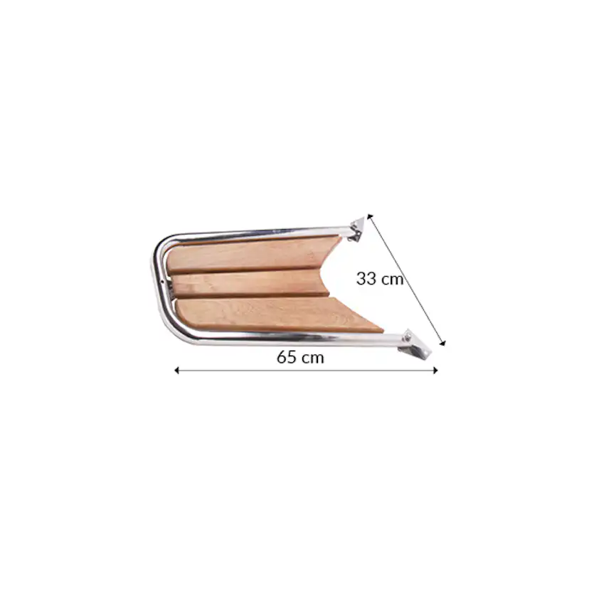 Peke 1852 Teak 65x33 cm