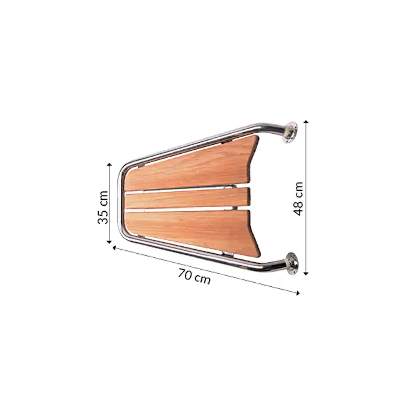 Peke 1852 Teak 70x48 cm