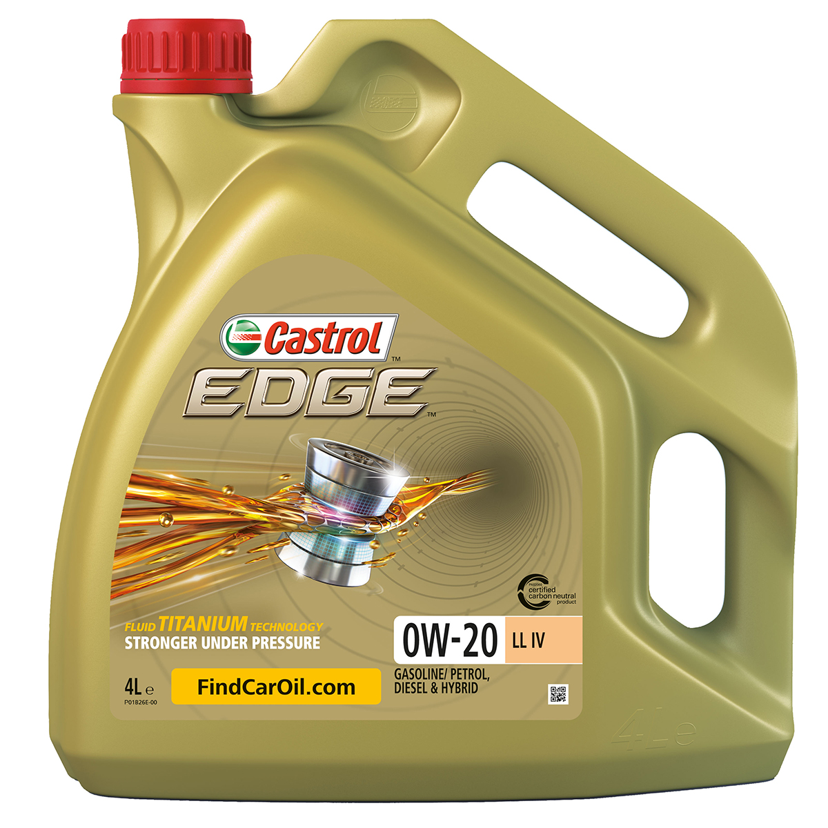 Motorolja Castrol Edge Castrol 0W-20 LL IV Liter 4