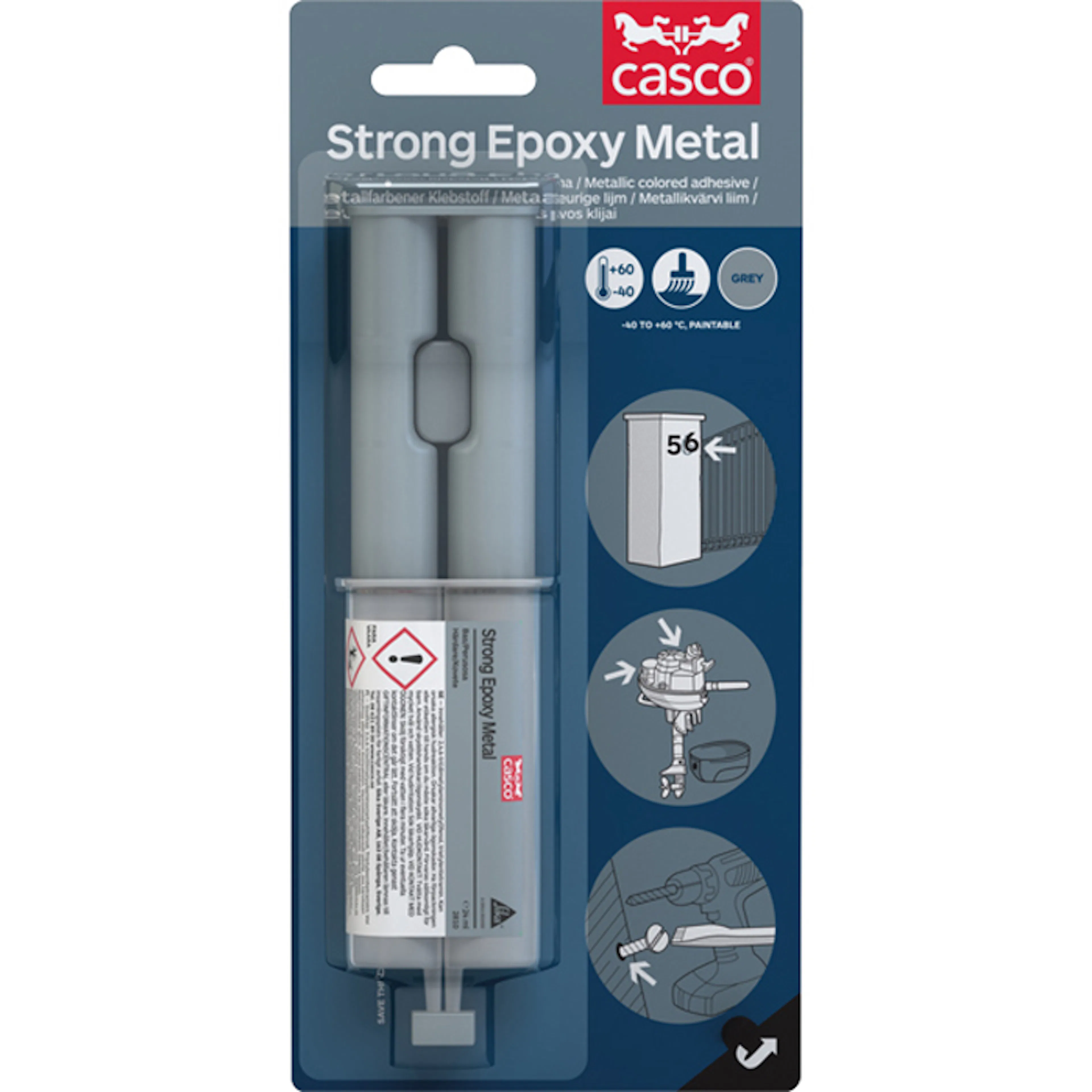 Lim Casco Stark Epoxy Metal Duo Spray à 24 ml