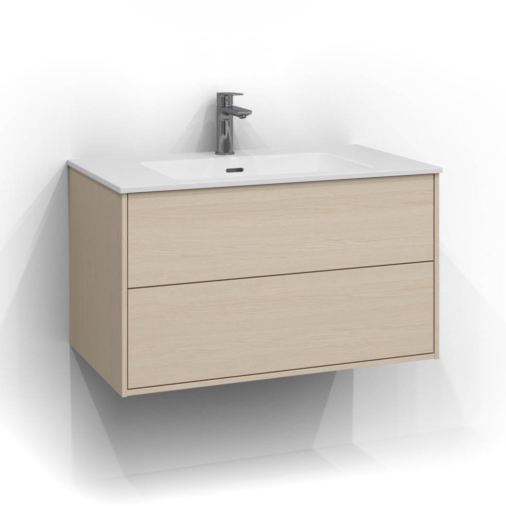 Tvättställsskåp Svedbergs Epos 80x45 med 2 Lådor