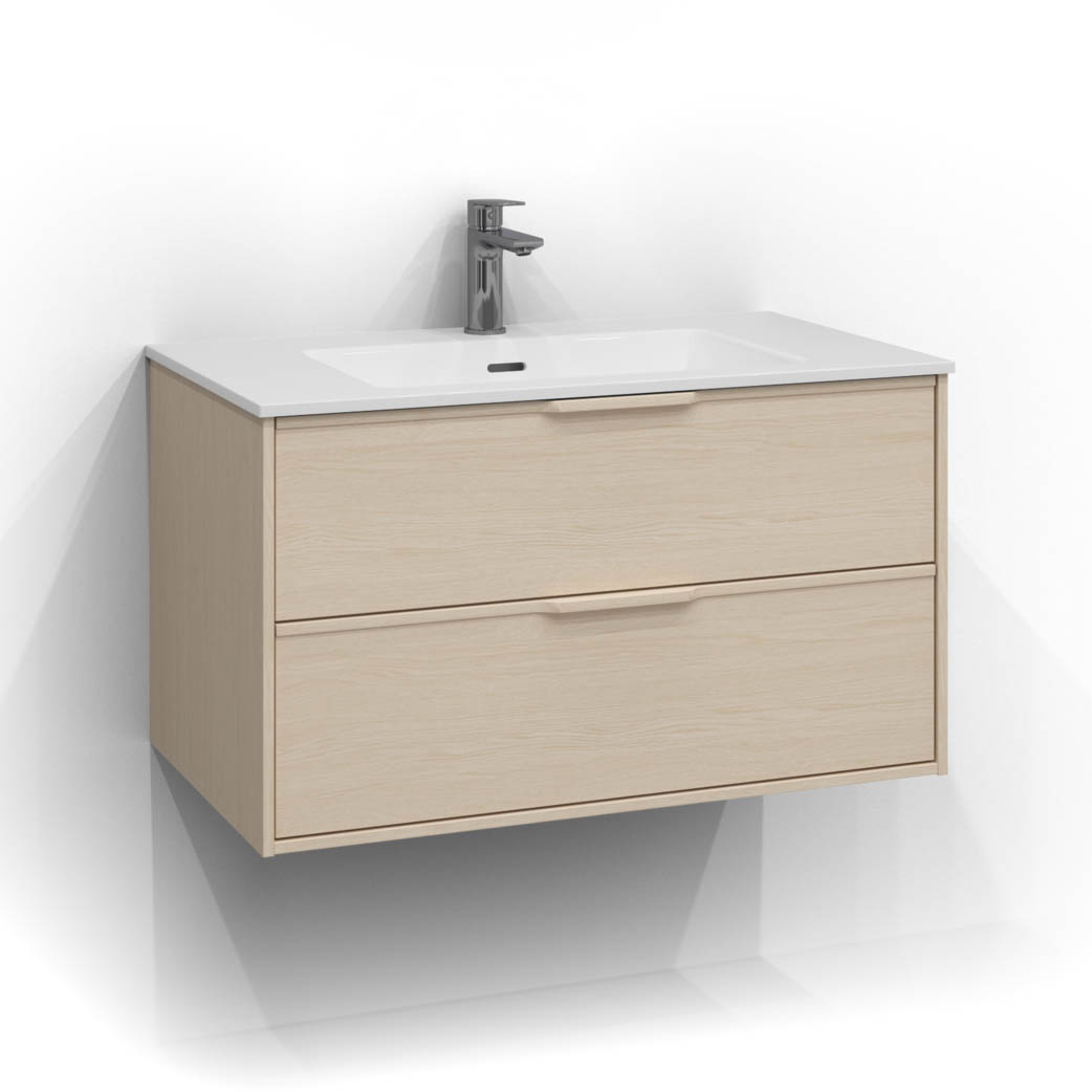 Tvättställsskåp Svedbergs Epos 80x45 med 2 Lådor