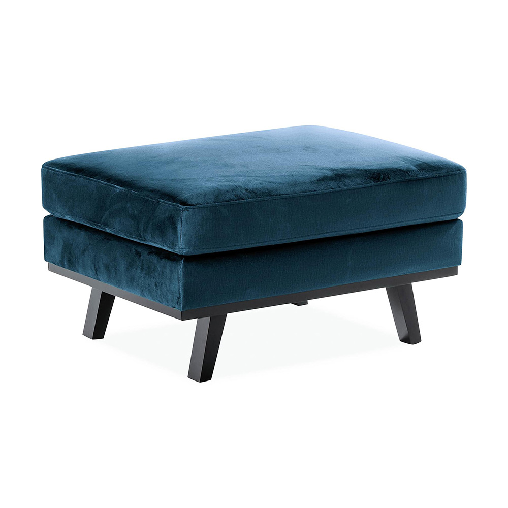 Fotpall Scandinavian Choice Copenhagen Sammet Blå