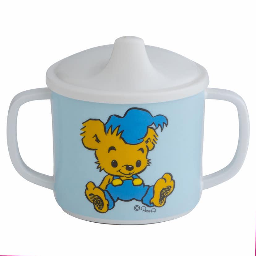 Pipmugg Rätt Start Bamse Spillsäker Pip Vit/blå