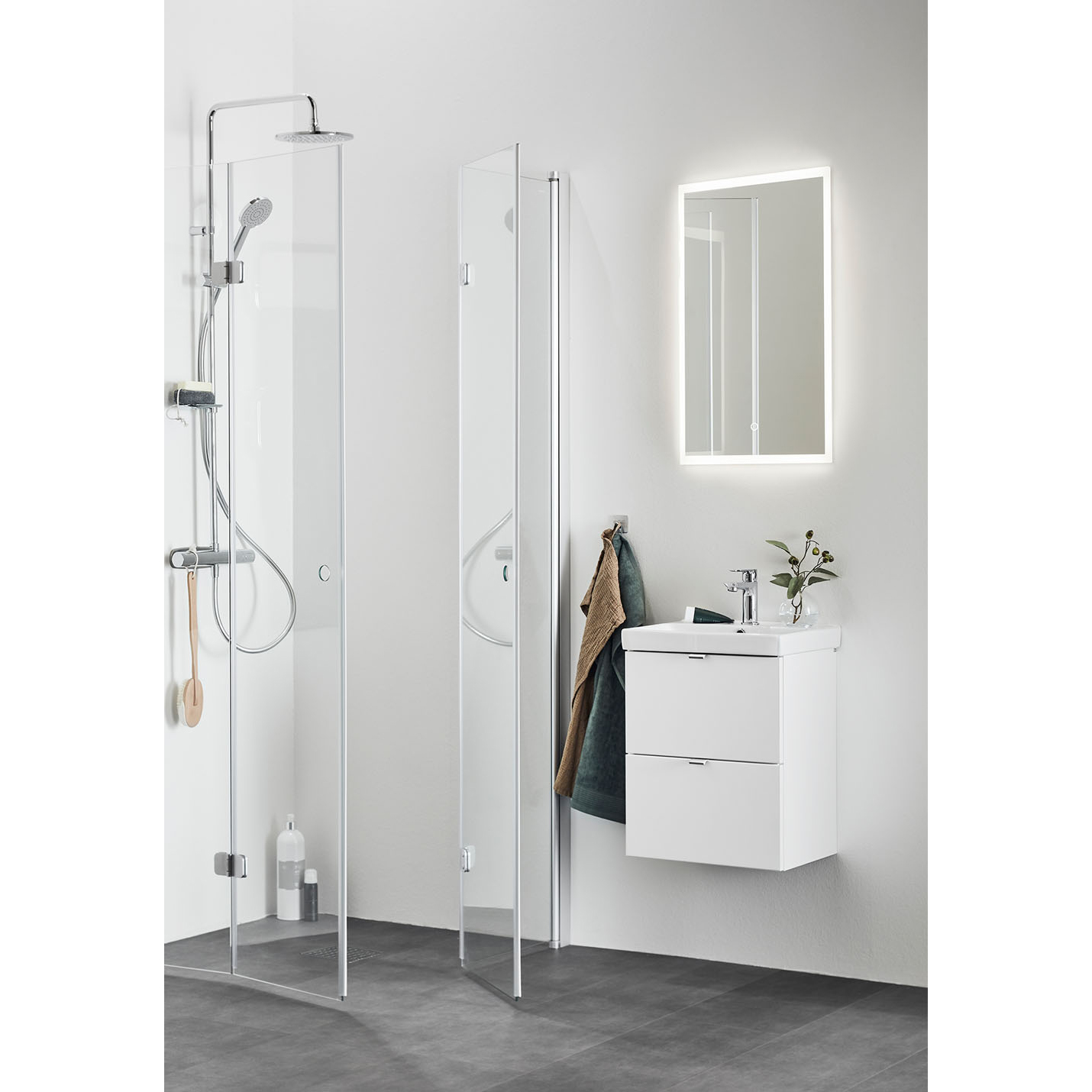 Tvättställsskåp Hafa Neat med Tvättställ och Lådor