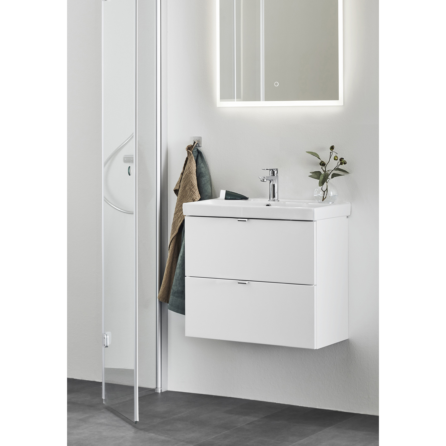 Tvättställsskåp Hafa Neat med Tvättställ och Lådor