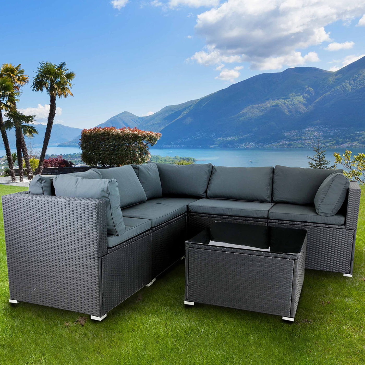 Loungegrupp Lyfco Olofsbo Svart