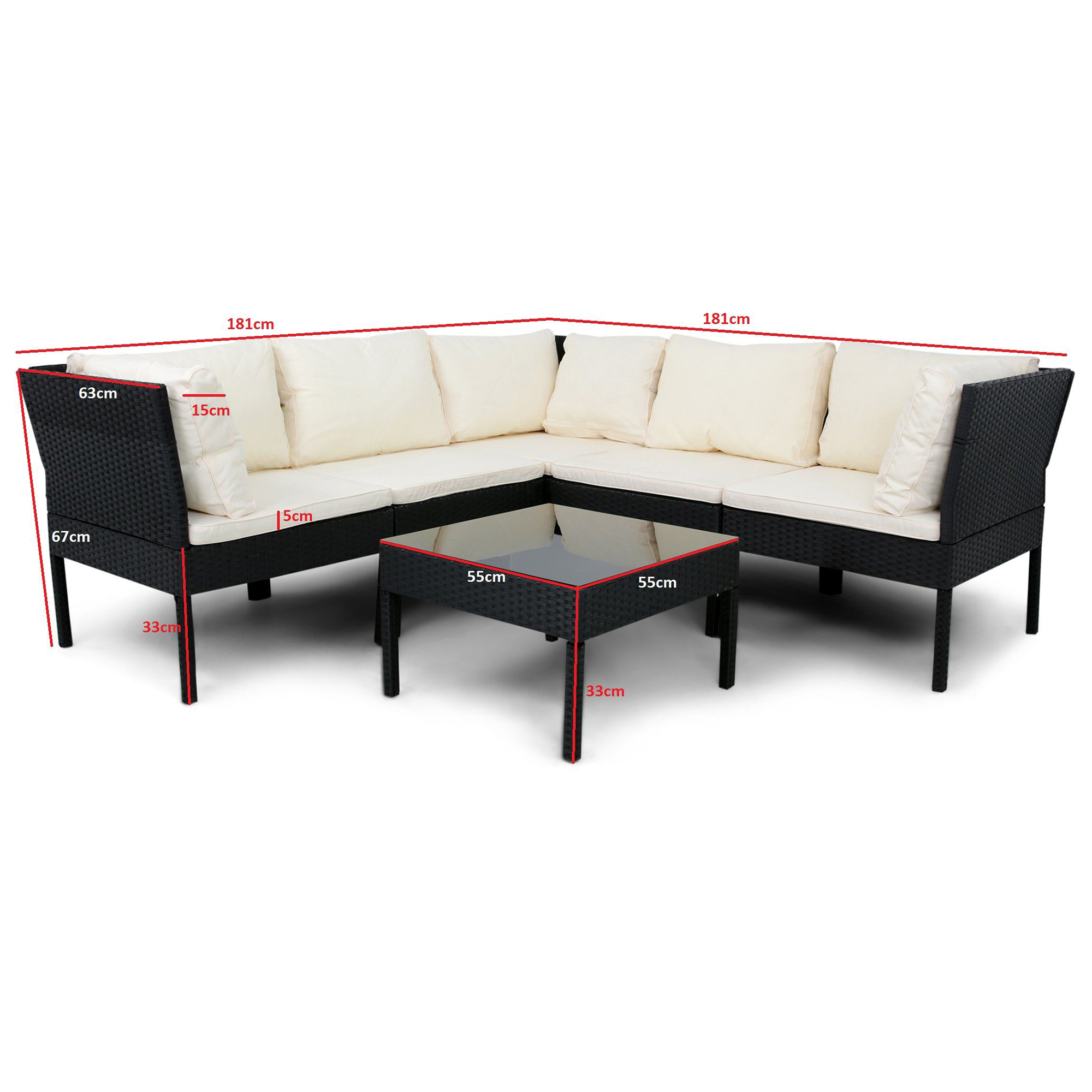 Loungegrupp Lyfco Grebbestad Hörnsoffa med Bord