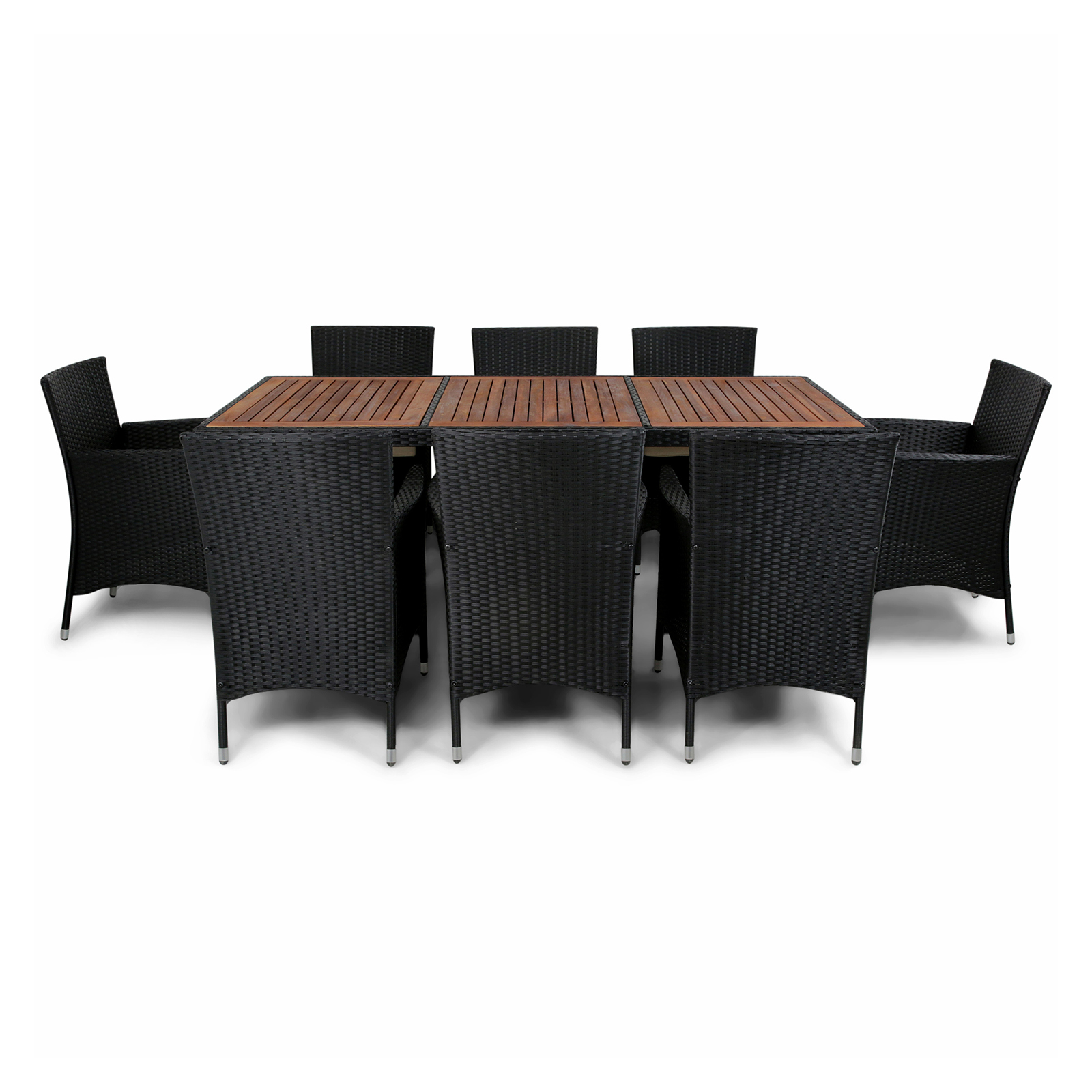 Matgrupp Lyfco Hunnebostrand Svart med 8 Stolar