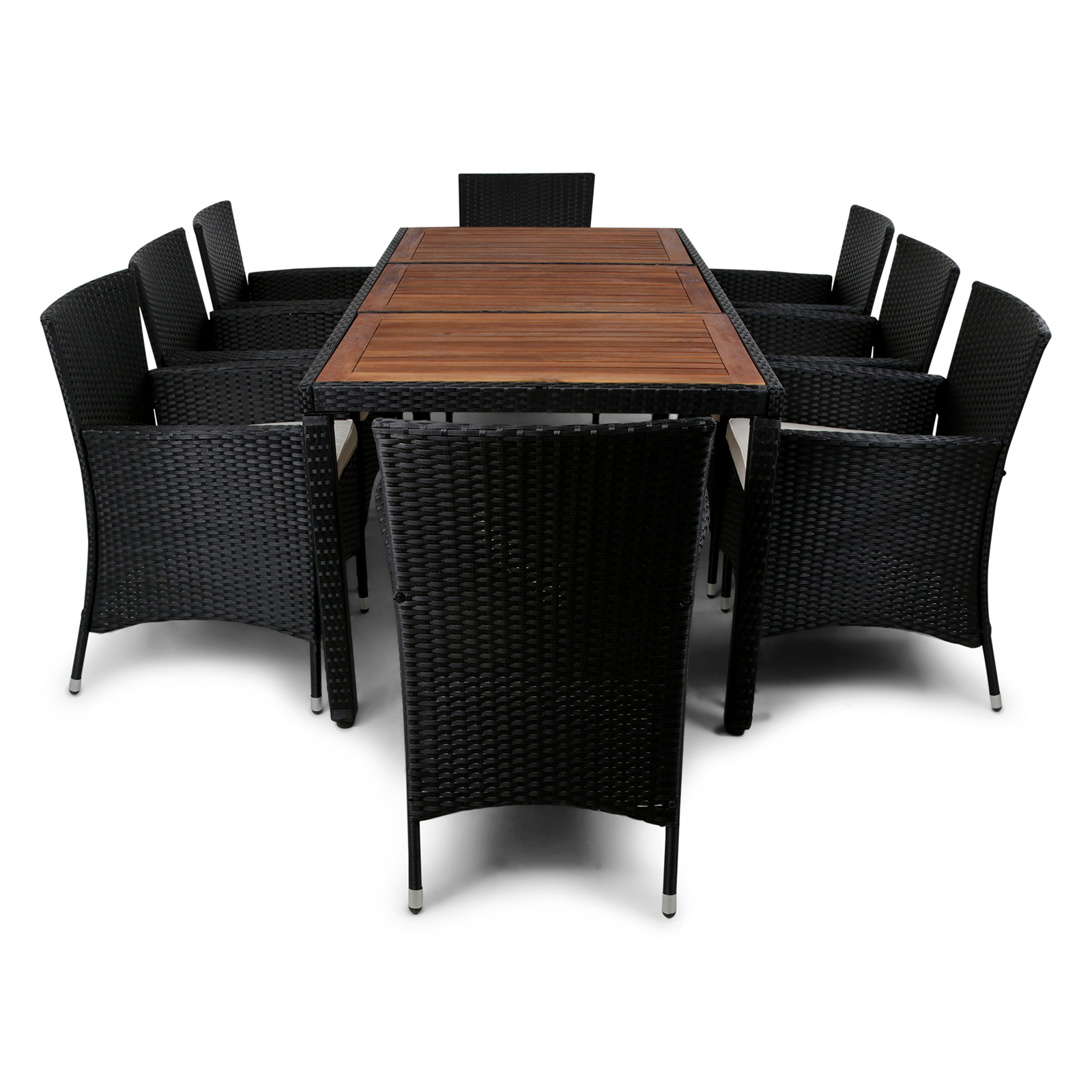 Matgrupp Lyfco Hunnebostrand Svart med 8 Stolar