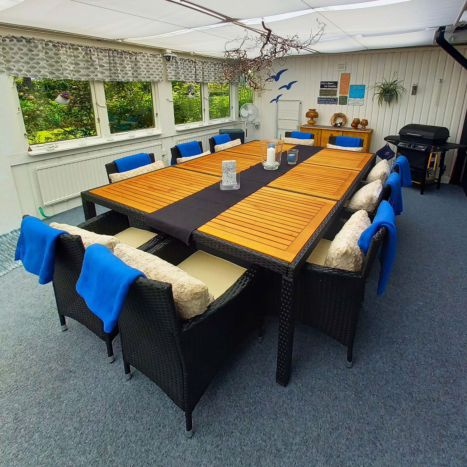 Matgrupp Lyfco Svanesund Svart med 10 Stolar