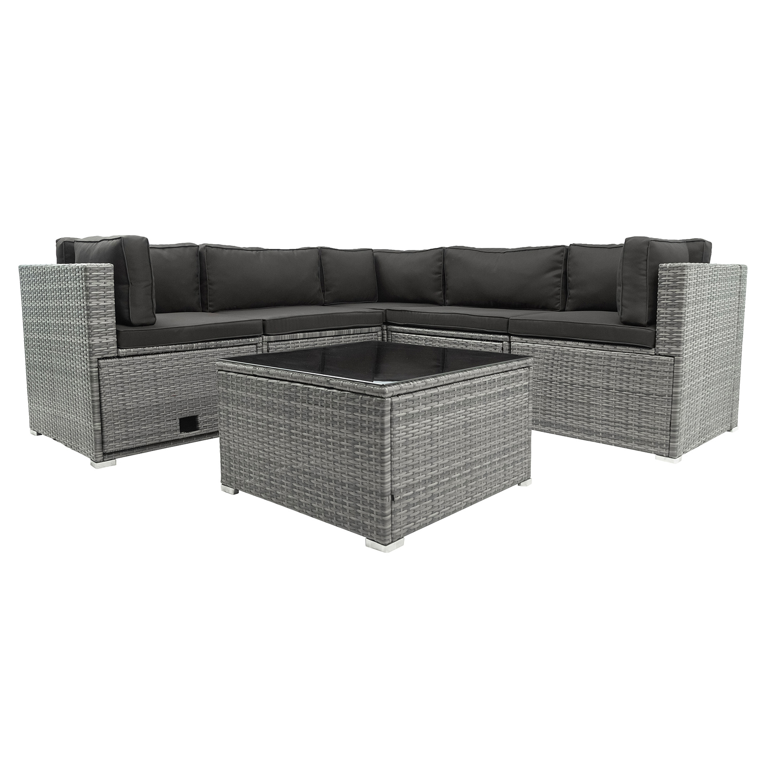 Loungegrupp Lyfco Olofsbo med inbyggd Förvaring Grå