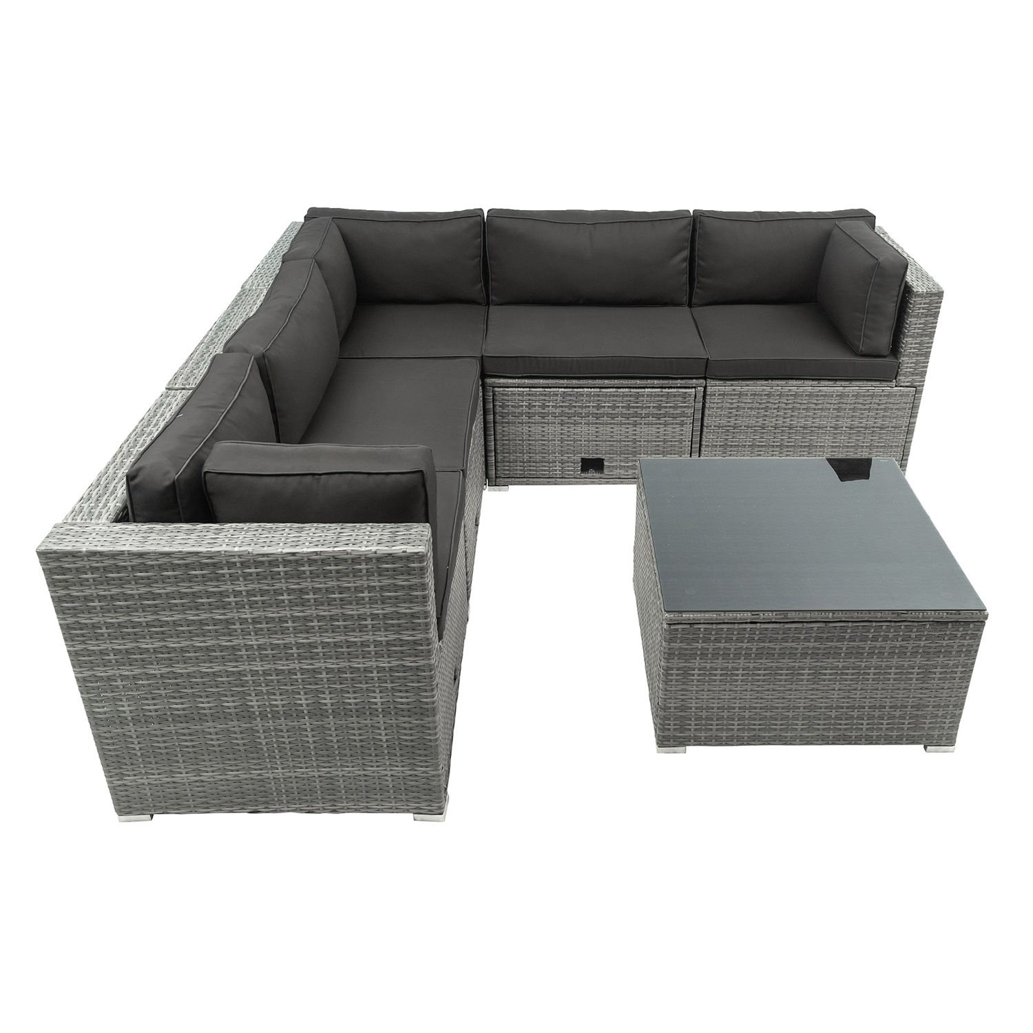 Loungegrupp Lyfco Olofsbo med inbyggd Förvaring Grå