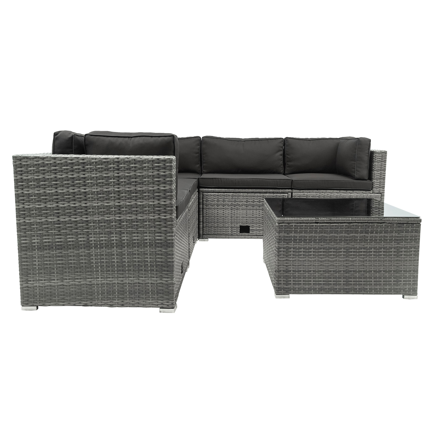 Loungegrupp Lyfco Olofsbo med inbyggd Förvaring Grå