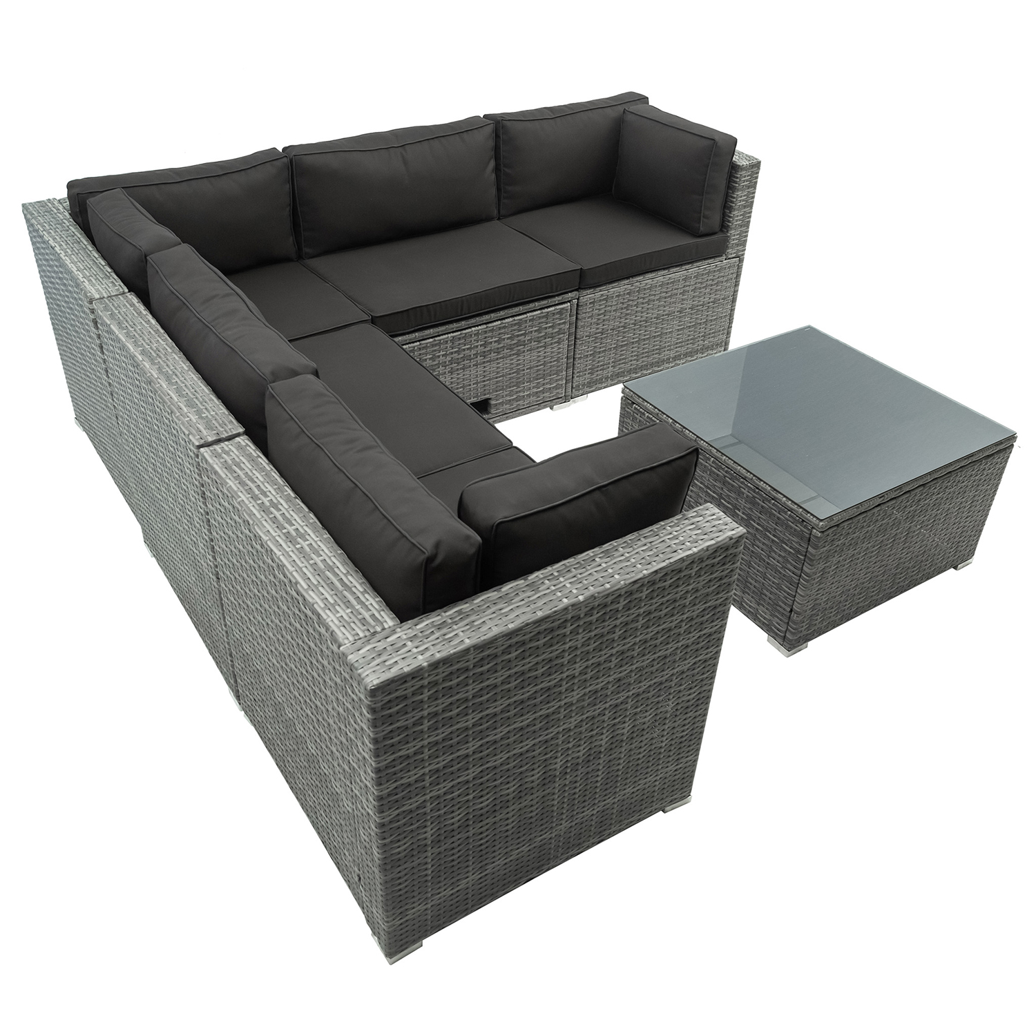 Loungegrupp Lyfco Olofsbo med inbyggd Förvaring Grå