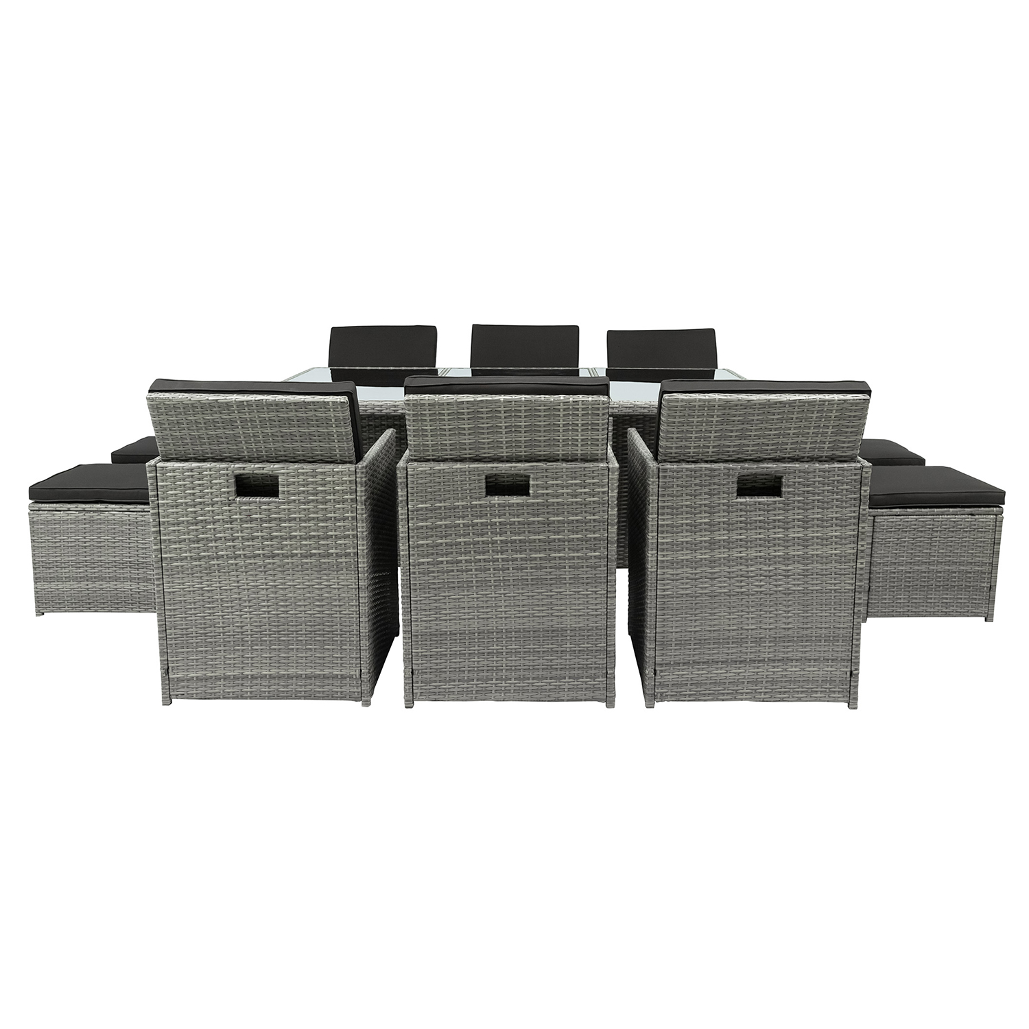 Matgrupp Lyfco Skärhamn Grå med 10 Stolar