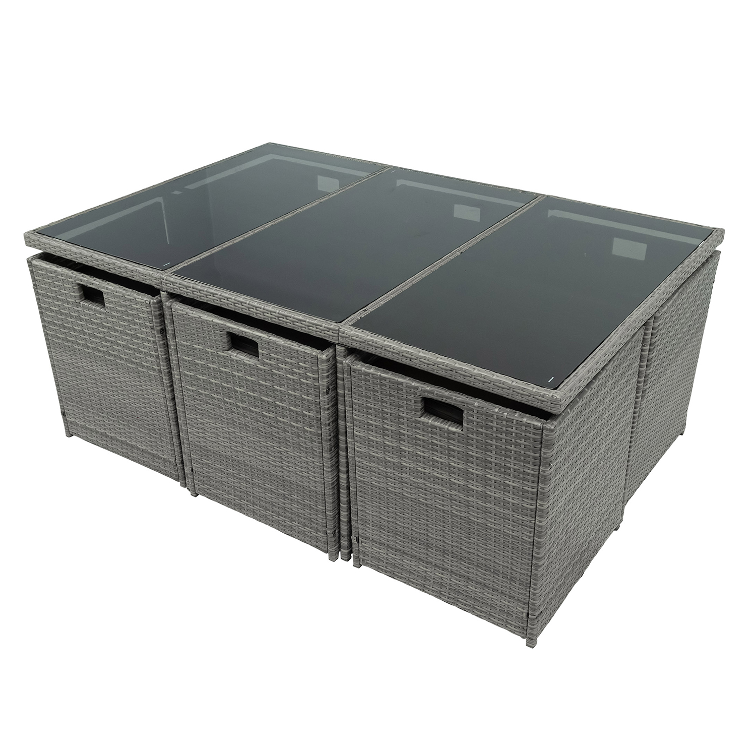 Matgrupp Lyfco Skärhamn Grå med 10 Stolar