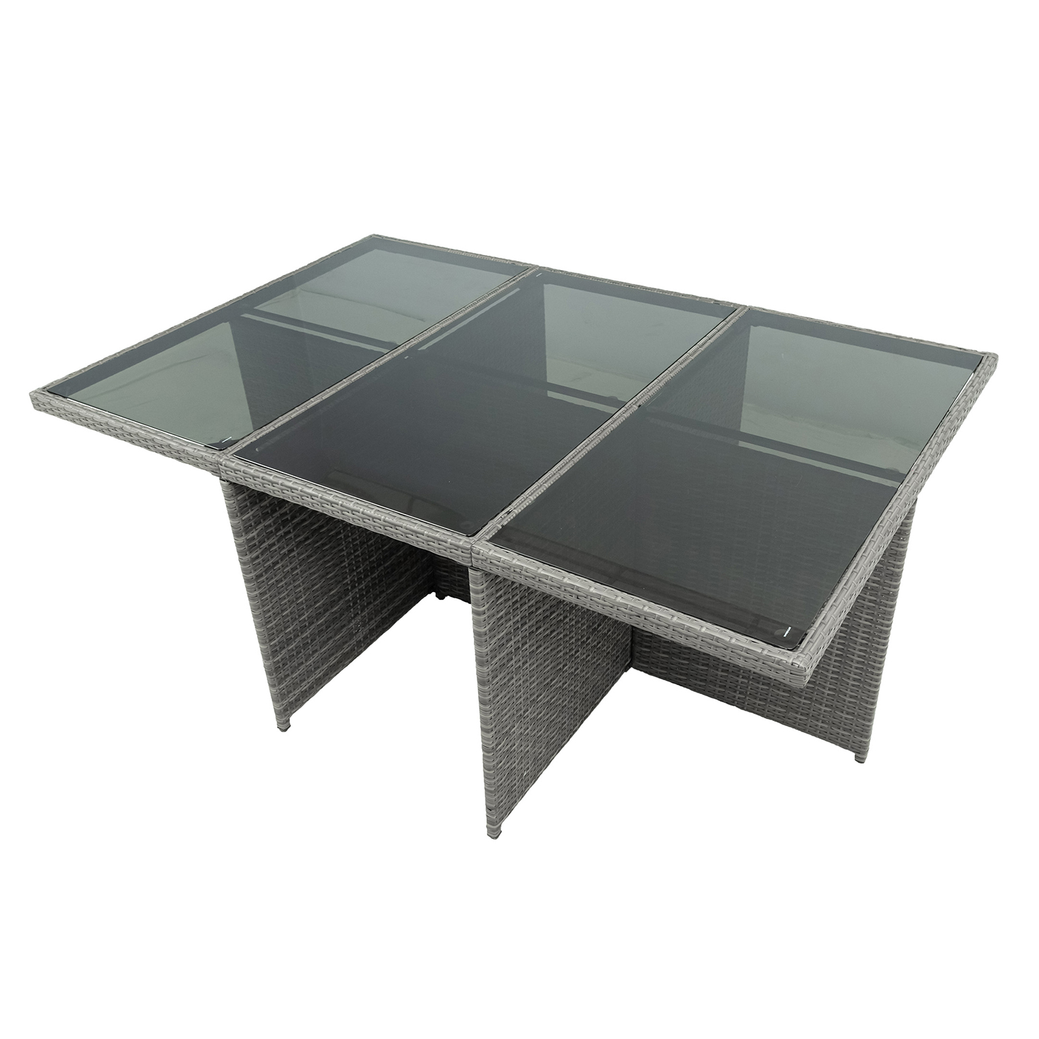 Matgrupp Lyfco Skärhamn Grå med 10 Stolar