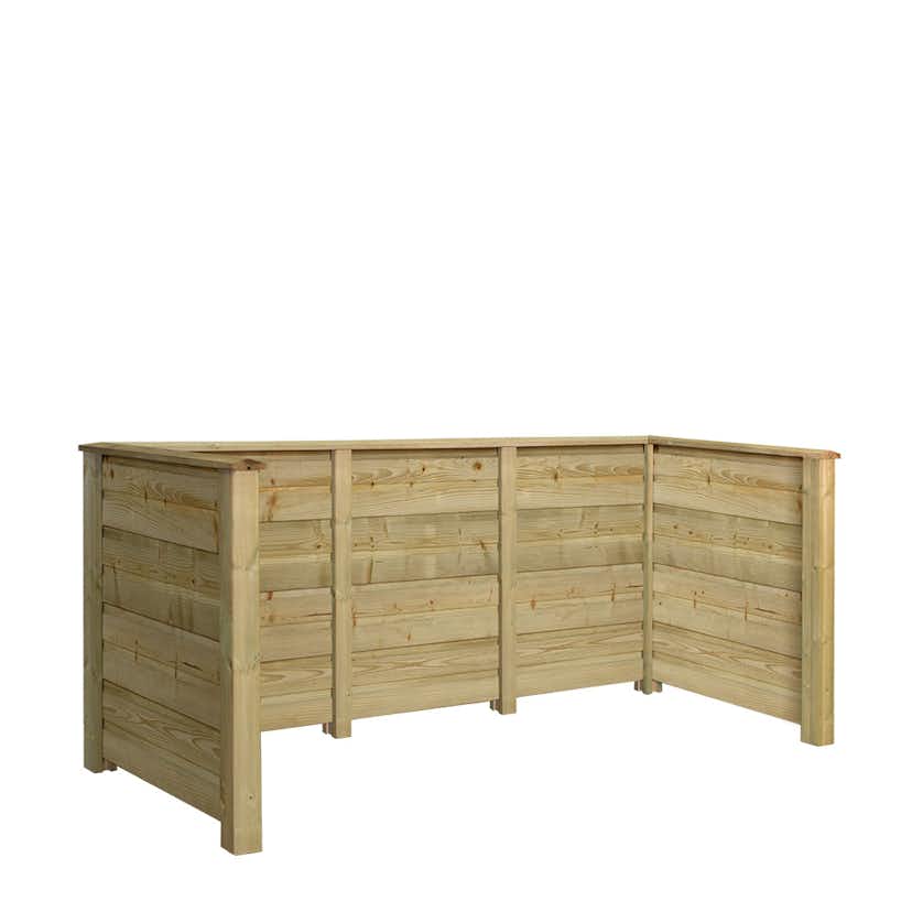 Plank PLUS Profil Avfallsskjul Tryckimpregnerat