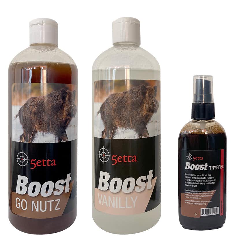 Lockmedel 5etta Boost 3-pack Vanilly, Go Nutz och Tryffel
