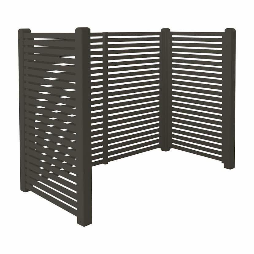 Avfallsskjul PLUS Tokyo Umbragrå 197x100x148 cm