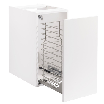 Tvättställsskåp Alterna Isella Tvättkorg med Bänkskiva Kvartskomposit och Runt Tvättställ