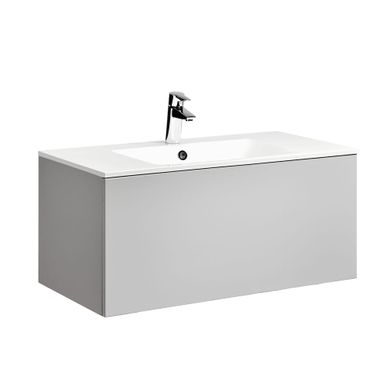 Tvättställsskåp Alterna Ella med Ariella Mineralkomposit Tvättställ