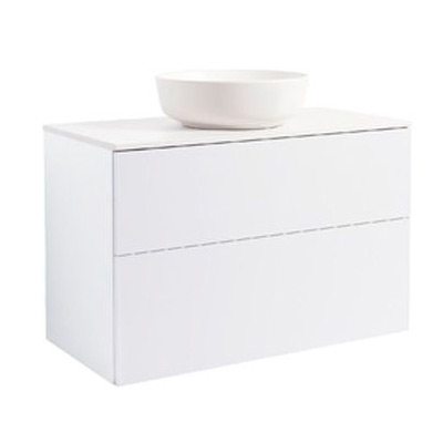 Tvättställsskåp Alterna Isella med Bänkskiva Kvartskomposit och Runt Tvättställ