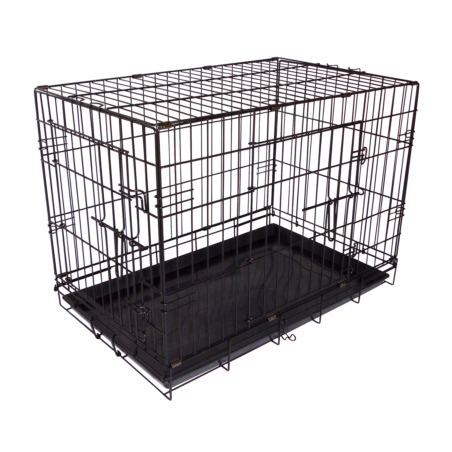 Hundbur Dogman Stål Standard Svart, 78x49x57 cm