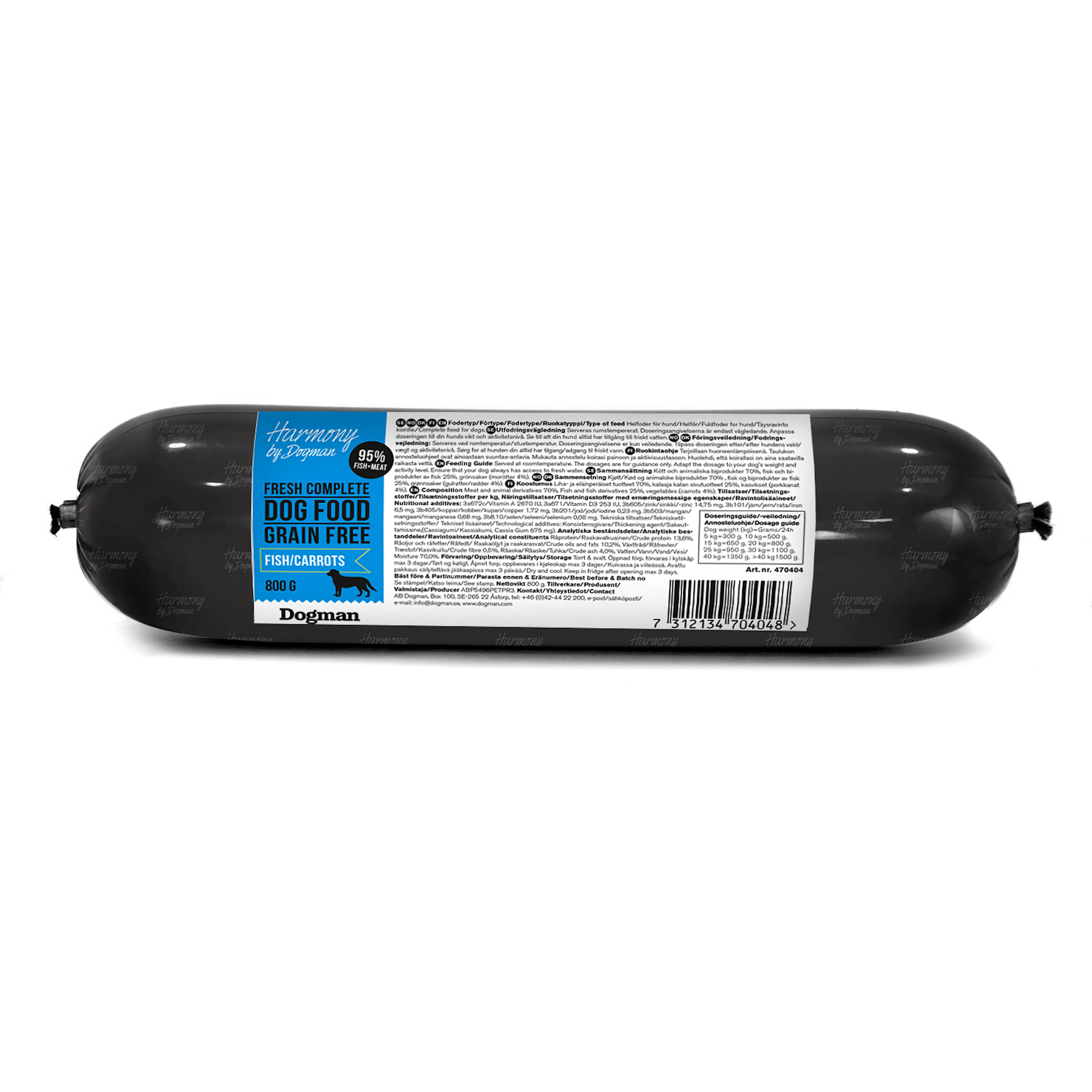 Hundfoder Harmony Fisk 800 g