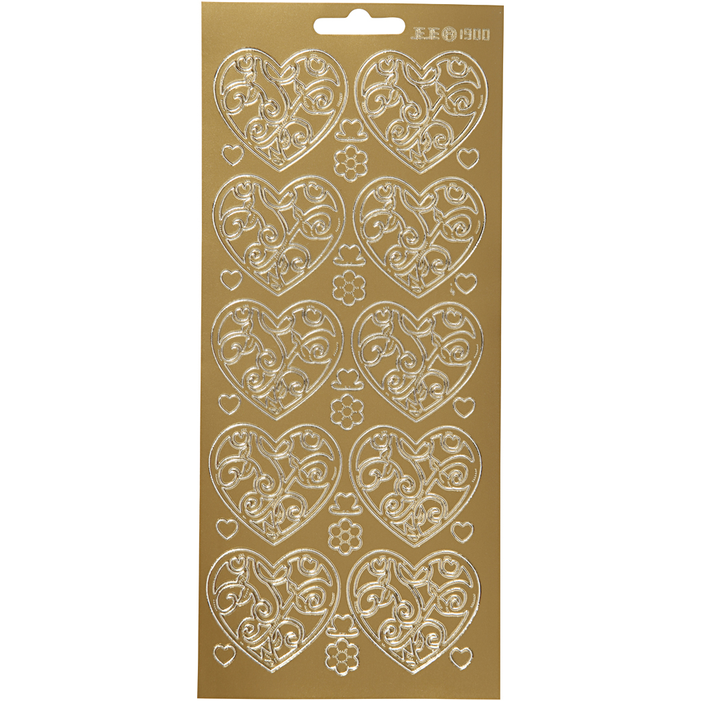 Stickers Creativ Company Hjärtan 3