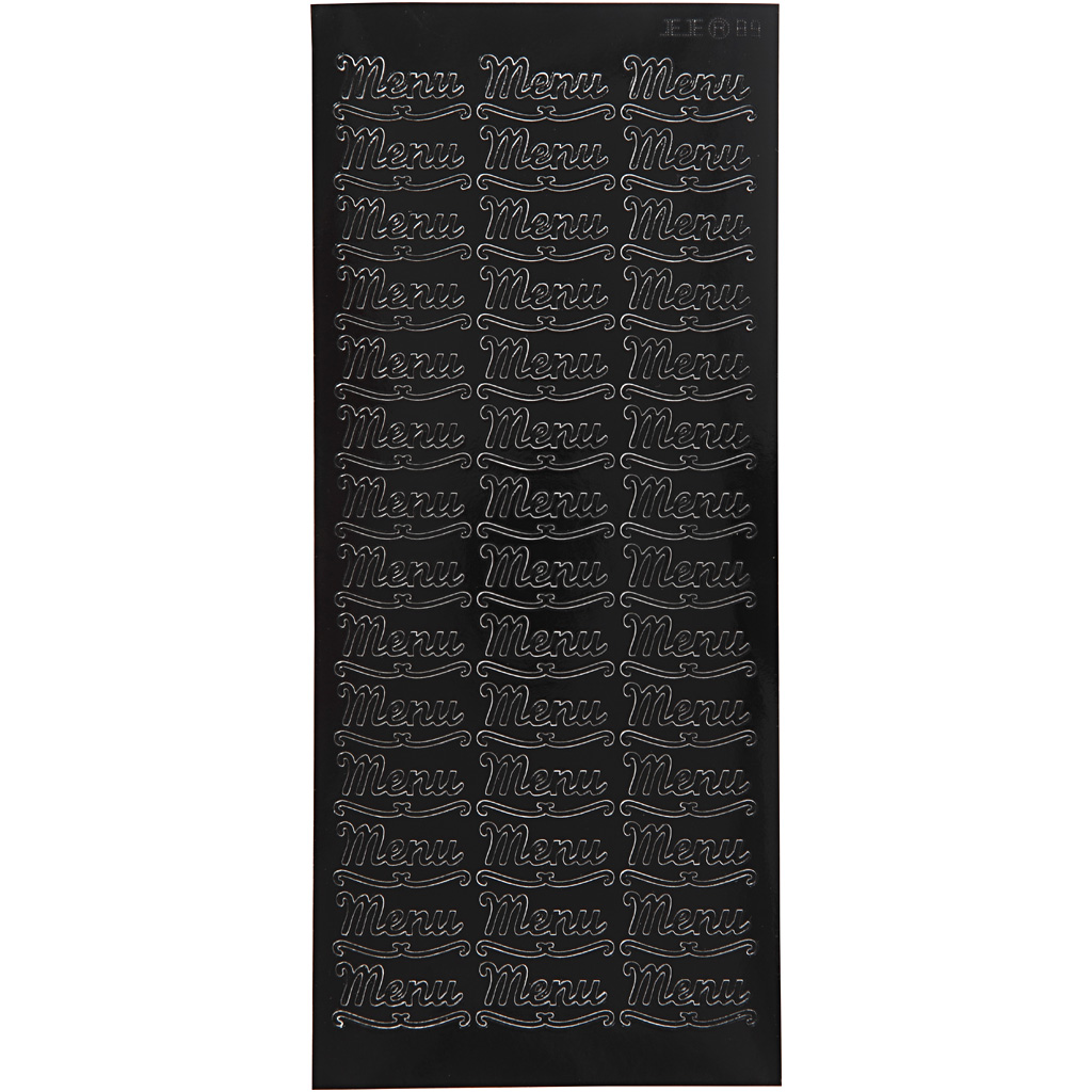 Stickers Creativ Company Menu 10x23 cm 1 Ark