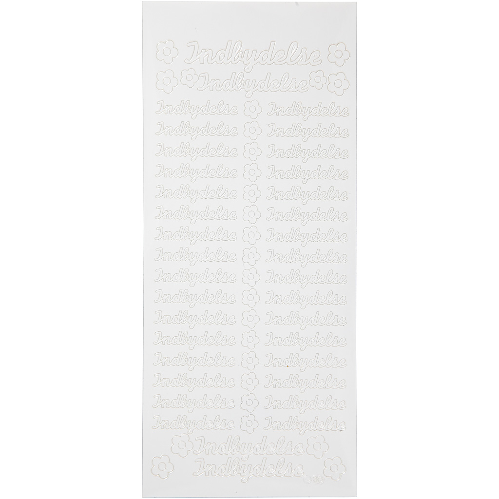 Stickers Creativ Company Indbydelse 10x23 cm 1 Ark