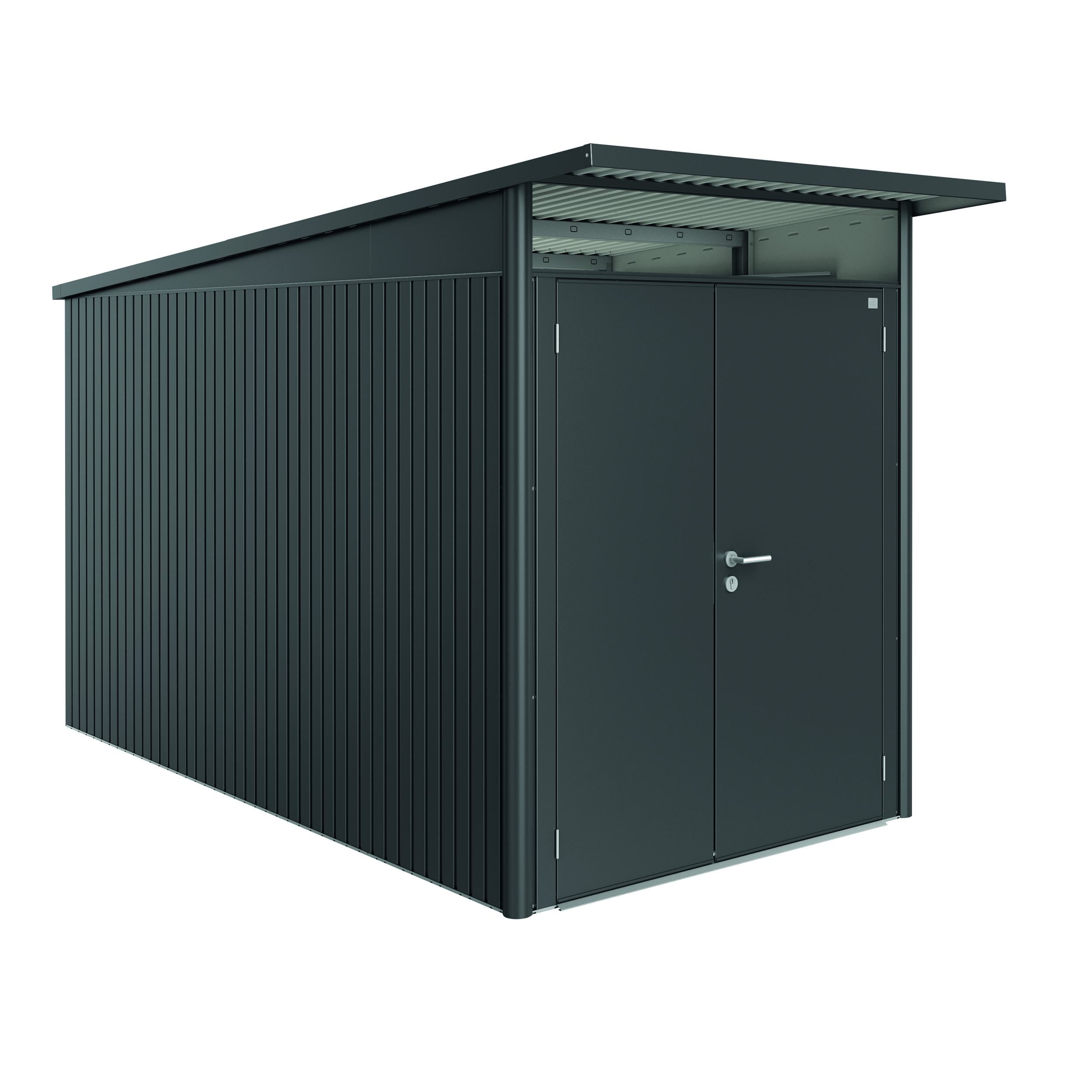 Redskapsbod Biohort AvantGarde A4 Dubbeldörr Metallic Mörkgrå