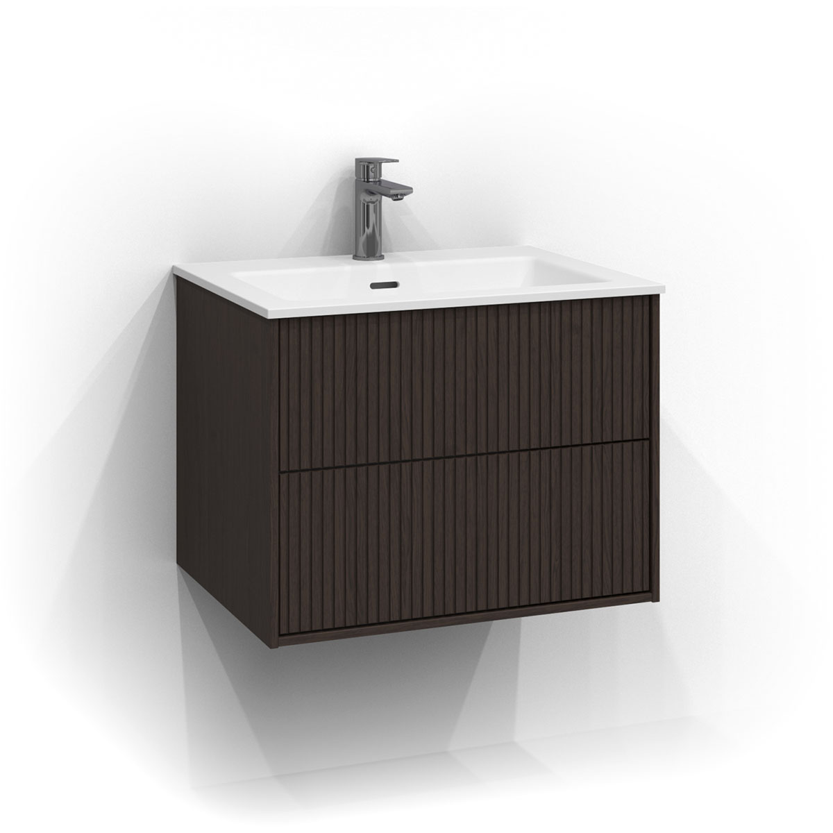 Tvättställsskåp Svedbergs Epos 60x45 med 2 Lådor