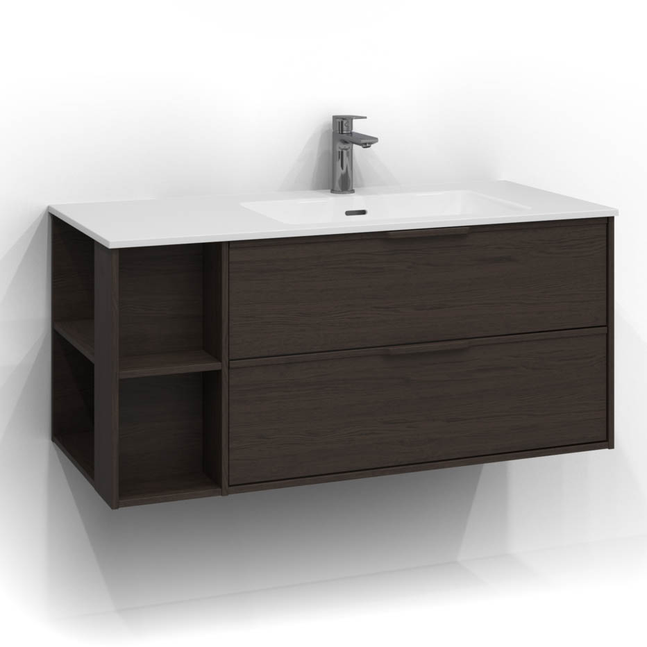 Tvättställsskåp Svedbergs Epos 100x45 med 2 Lådor